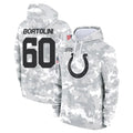 Seanshop IN.Colts #60 Tanor Bortolini Player Arctic Camo Salute to Service Hoodies Limited Game Stitched Jerseys