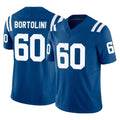 Seanshop IN.Colts #60 Tanor Bortolini Player Royal Limited Vapor F.U.S.E. Home Game Stitched Jerseys
