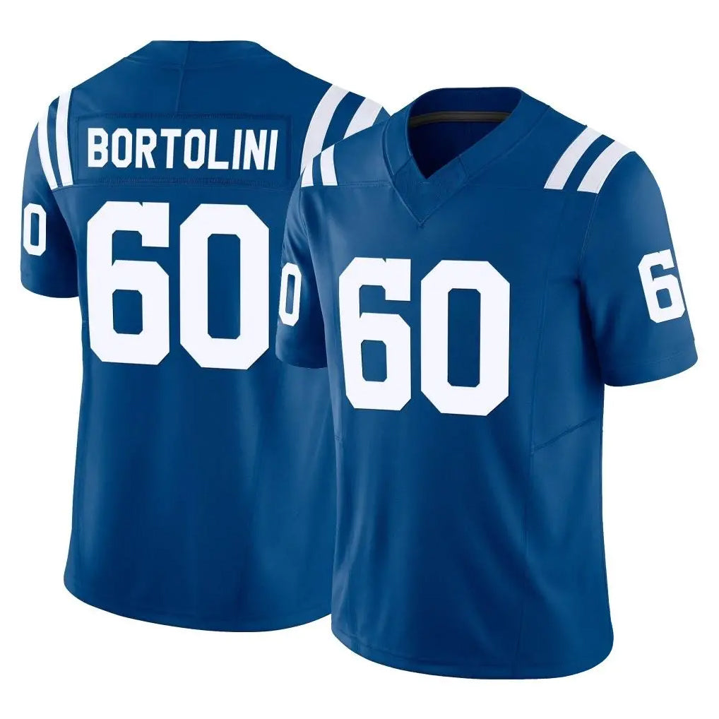 Seanshop IN.Colts #60 Tanor Bortolini Player Royal Limited Vapor F.U.S.E. Home Game Stitched Jerseys