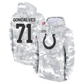 Seanshop IN.Colts #71 Matt Goncalves Player Arctic Camo Salute to Service Hoodies Limited Game Stitched Jerseys