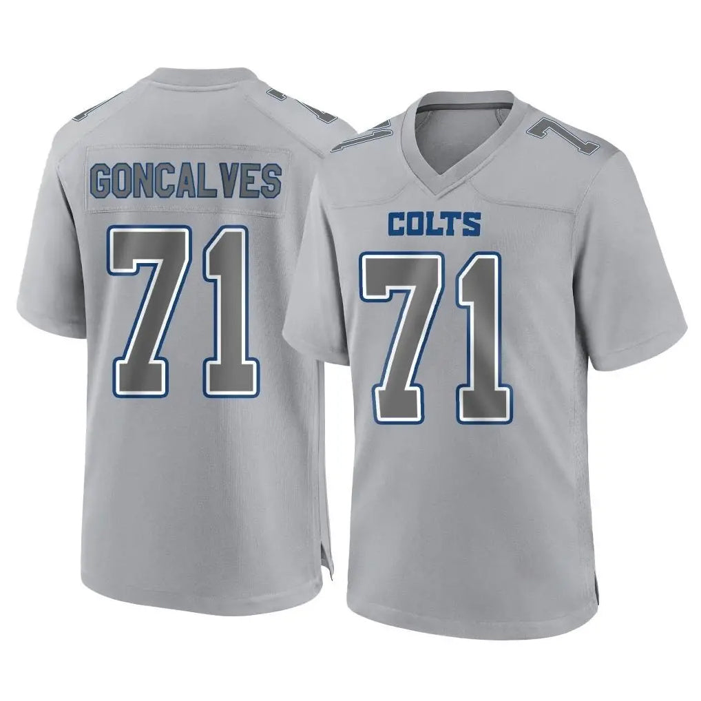 Seanshop IN.Colts #71 Matt Goncalves Player Gray Atmosphere Fashion Home Game Stitched Jerseys