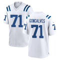 Seanshop IN.Colts #71 Matt Goncalves Player White Home Game Stitched Jerseys