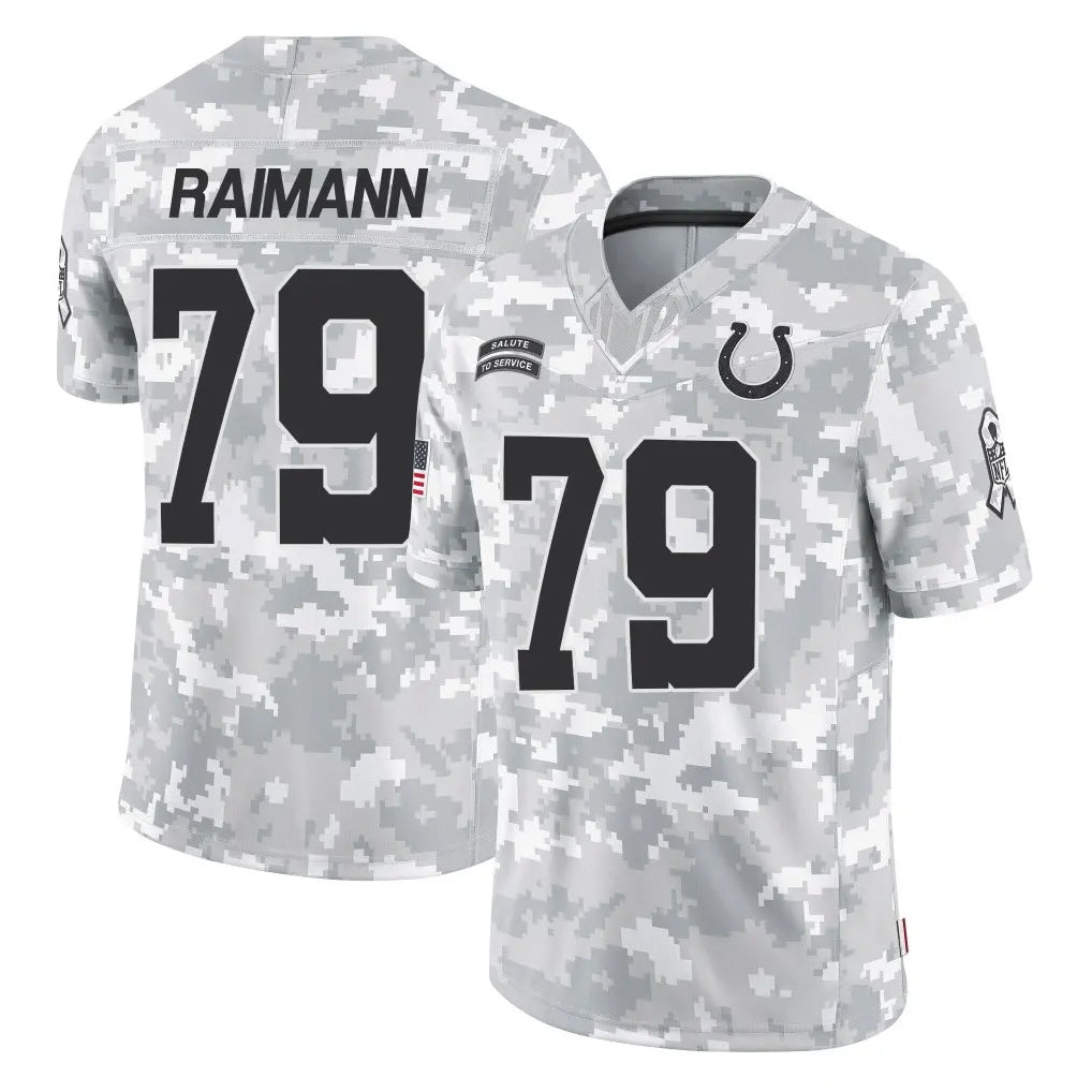 Seanshop IN.Colts #79 Bernhard Raimann Player Arctic Camo Salute To Service Limited Game Stitched Jerseys