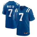Seanshop IN.Colts #7 Charvarius Ward Sr. Player Royal Home Game Stitched Jerseys