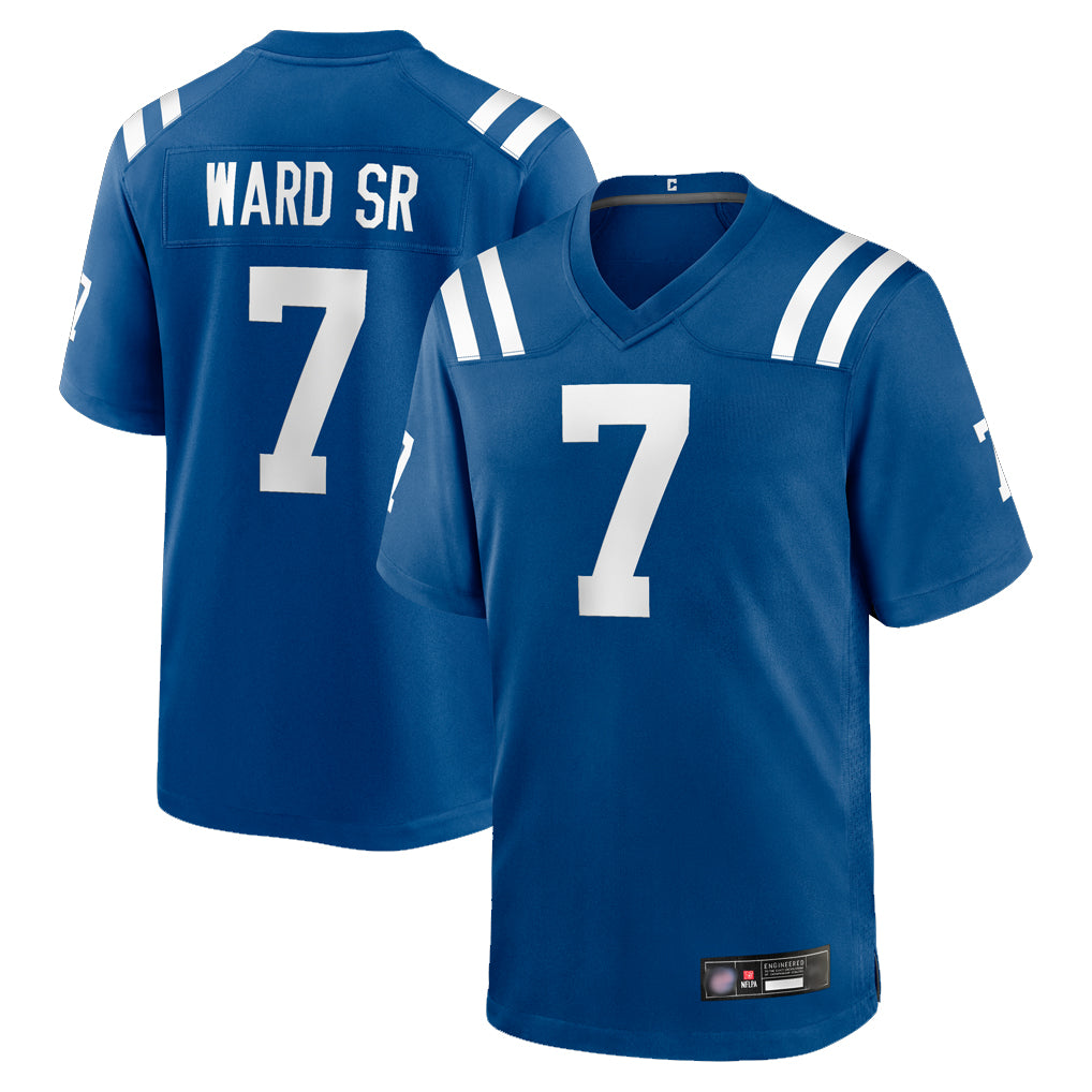 Seanshop IN.Colts #7 Charvarius Ward Sr. Player Royal Home Game Stitched Jerseys