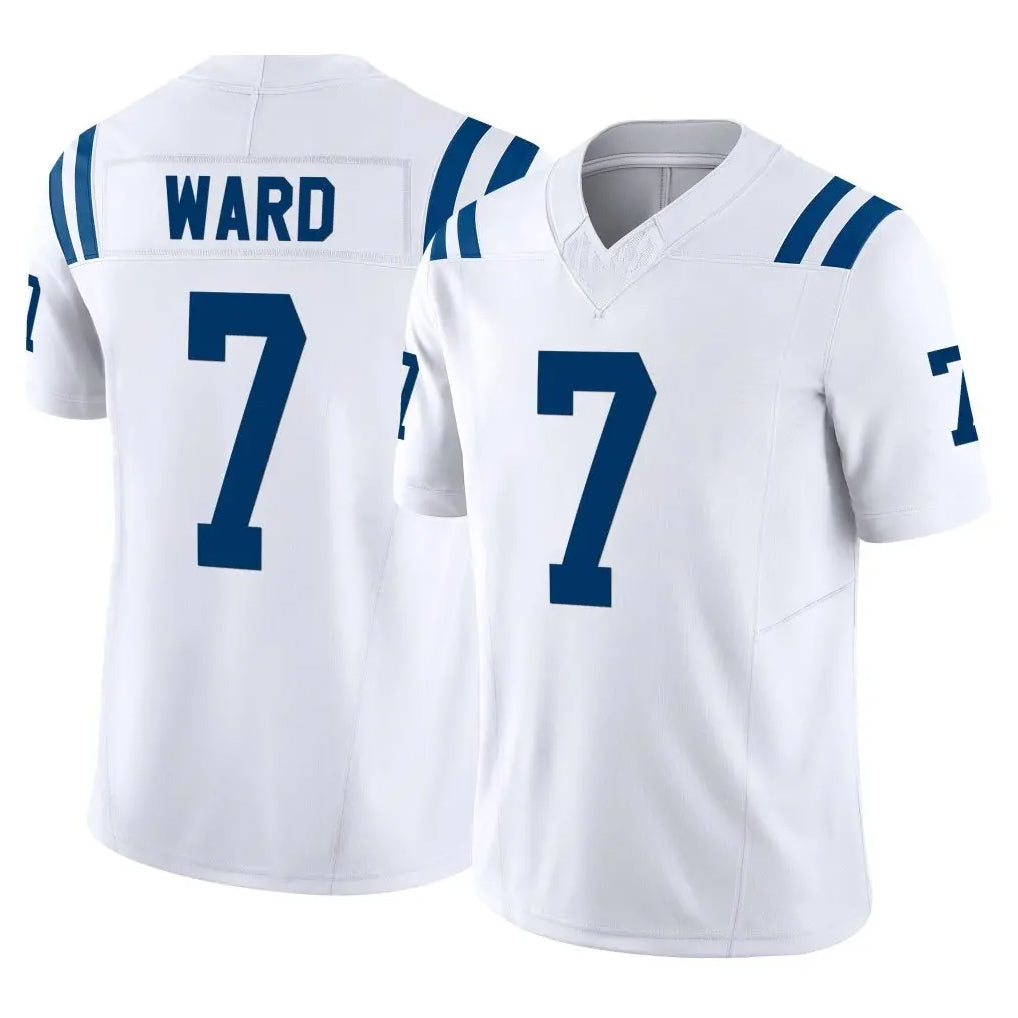 Seanshop IN.Colts #7 Charvarius Ward Sr. Player White Limited Vapor F.U.S.E. Home Game Stitched Jerseys