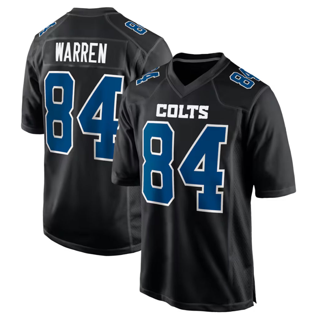 Seanshop IN.Colts #84 Tyler Warren Player Black Fashion Limited Game Stitched Jerseys