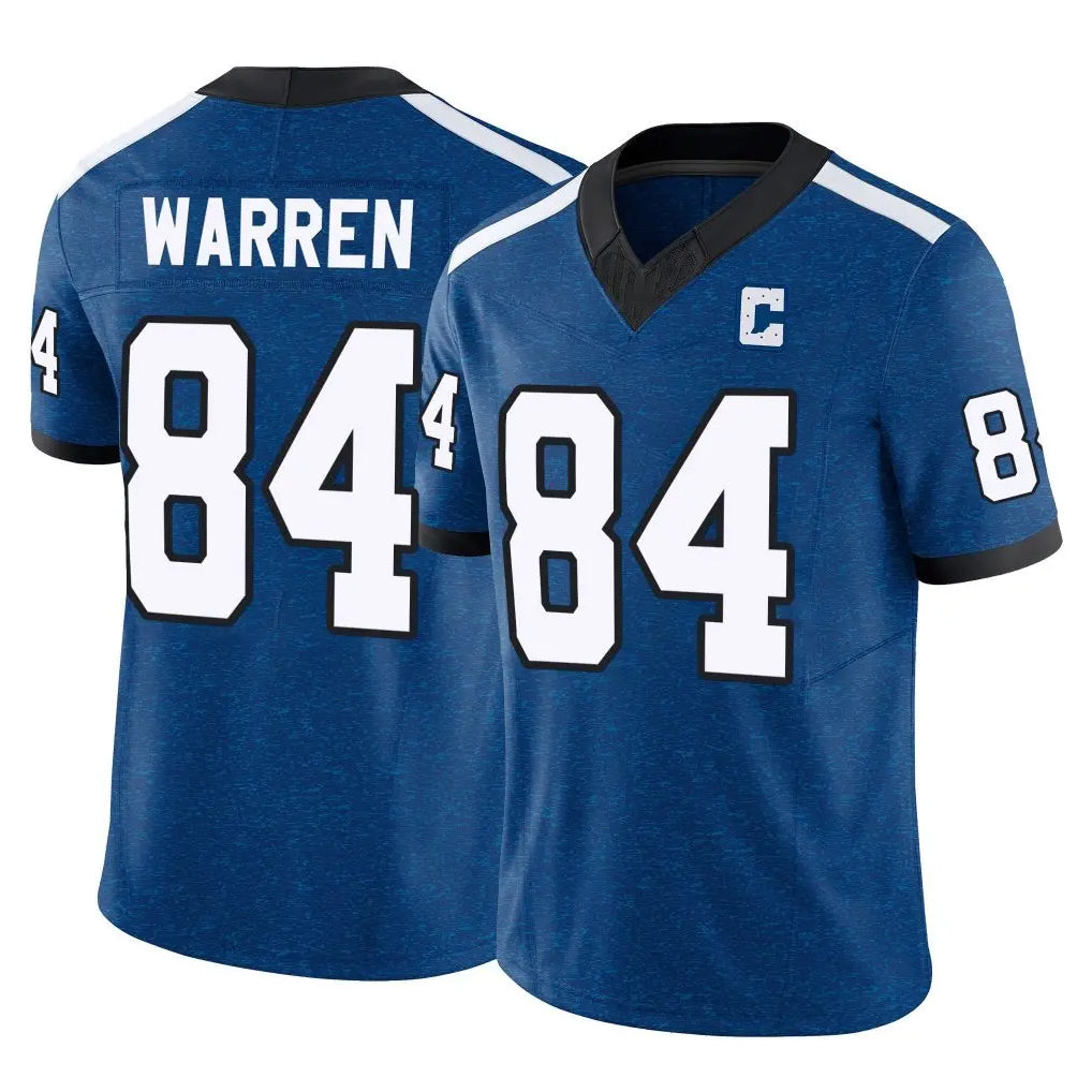 Seanshop IN.Colts #84 Tyler Warren Player Royal Limited Indiana Nights Alternate Vapor F.U.S.E. Home Game Stitched Jerseys