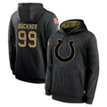 Seanshop IN.Colts #99 DeForest Buckner Player Black Salute to Service Hoodies Limited Game Stitched Jerseys