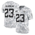 Seanshop J.Jaguars #23 Foyesade Oluokun Player Arctic Camo Salute To Service Limited Game Stitched Jerseys