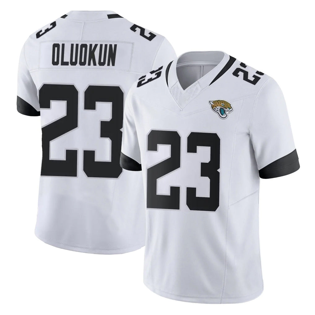 Seanshop J.Jaguars #23 Foyesade Oluokun Player White Vapor F.U.S.E. Limited Home Game Stitched Jerseys