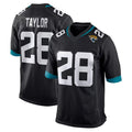 Seanshop J.Jaguars #28 Fred Taylor Player Black Home Game Stitched Jerseys