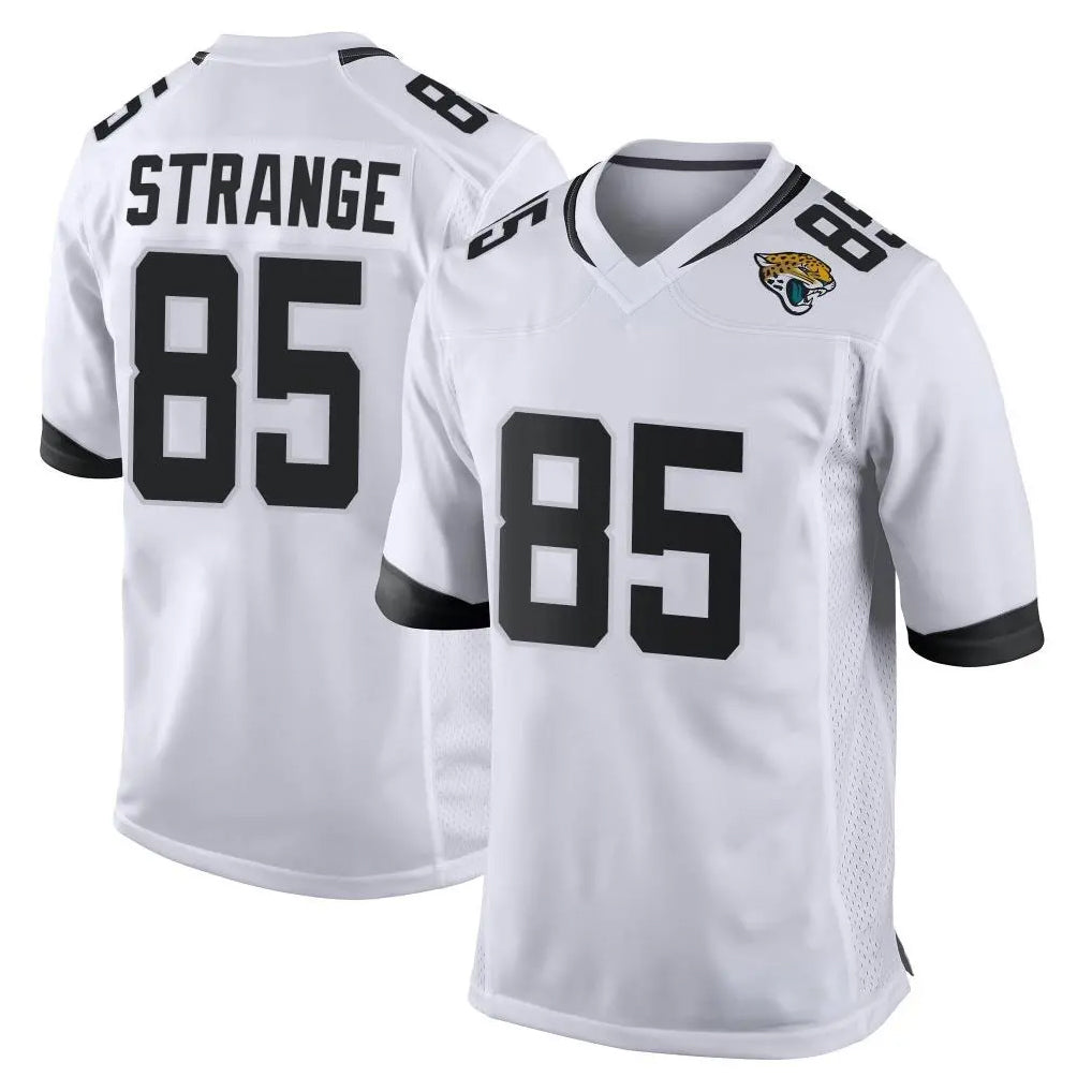 Seanshop J.Jaguars #85 Brenton Strange Player White Home Game Stitched Jerseys