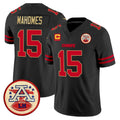 Seanshop KC.Chiefs #15 Patrick Mahomes Player Black Limited Vapor F.U.S.E. Home Game Stitched Jerseys