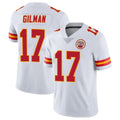 Seanshop KC.Chiefs #17 Alohi Gilman Player White Limited Vapor Untouchable Home Game Stitched Jerseys