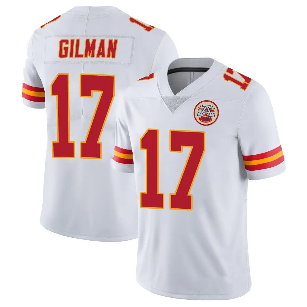 Seanshop KC.Chiefs #17 Alohi Gilman Player White Limited Vapor Untouchable Home Game Stitched Jerseys