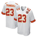 Seanshop KC.Chiefs #23 Drue Tranquill Player White Home Game Stitched Jerseys