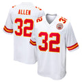 Seanshop KC.Chiefs #32 Marcus Allen Player White Home Game Stitched Jerseys