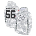 Seanshop KC.Chiefs #56 George Karlaftis Player Arctic Camo Salute to Service Hoodies Limited Game Stitched Jerseys