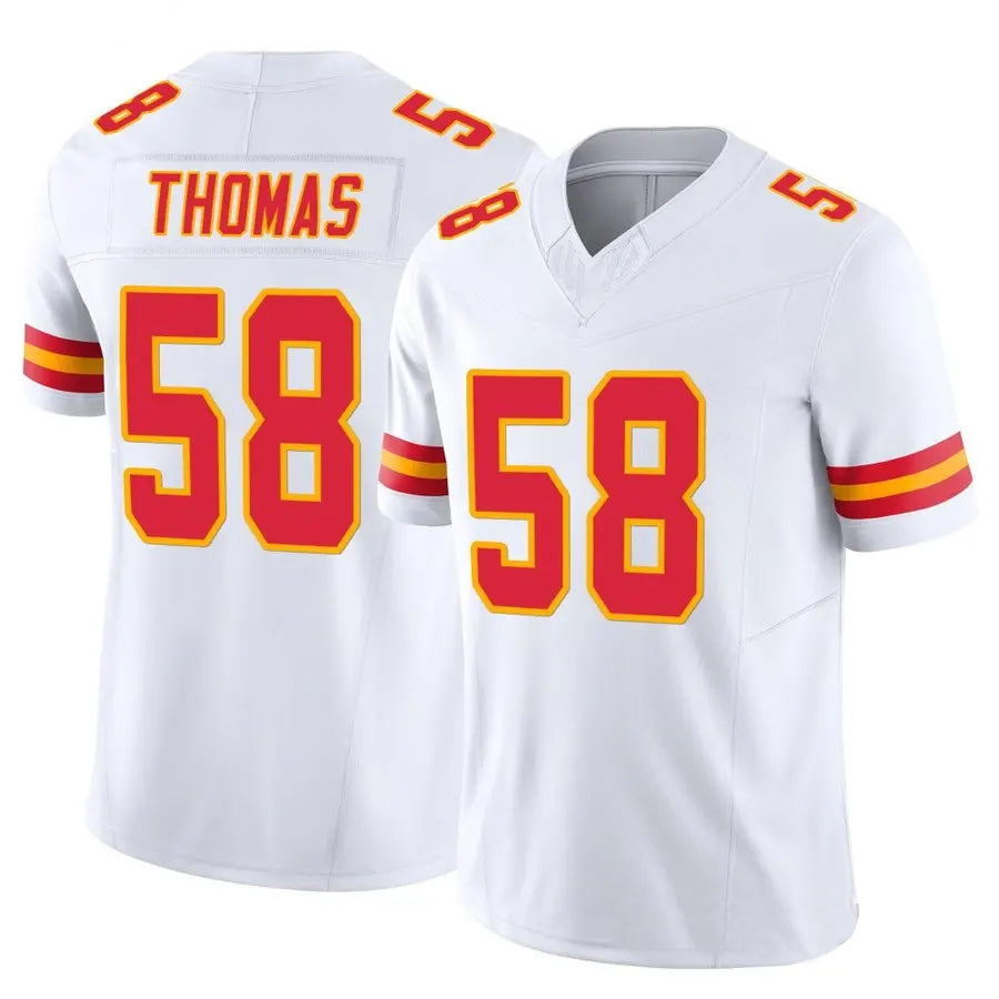 Seanshop KC.Chiefs #58 Derrick Thomas Player White Vapor F.U.S.E. Limited Stitched Jerseys