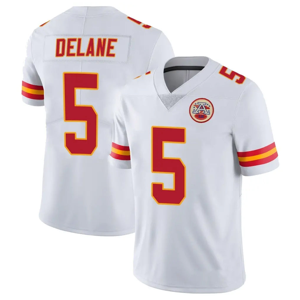 Seanshop KC.Chiefs #5 Mansoor Delane Player White Limited Vapor Untouchable Home Game Stitched Jerseys