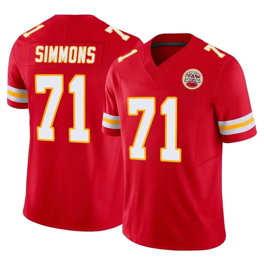 Seanshop KC.Chiefs #71 Josh Simmons Player Red Limited Vapor Untouchable Home Game Stitched Jerseys