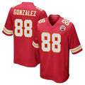 Seanshop KC.Chiefs #88 Tony Gonzalez Player Red Home Game Stitched Jerseys