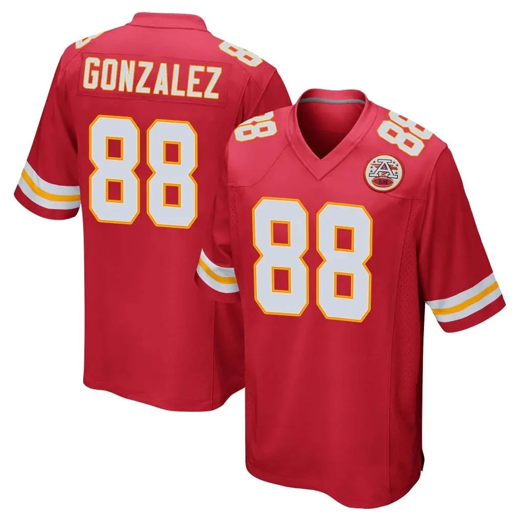Seanshop KC.Chiefs #88 Tony Gonzalez Player Red Home Game Stitched Jerseys