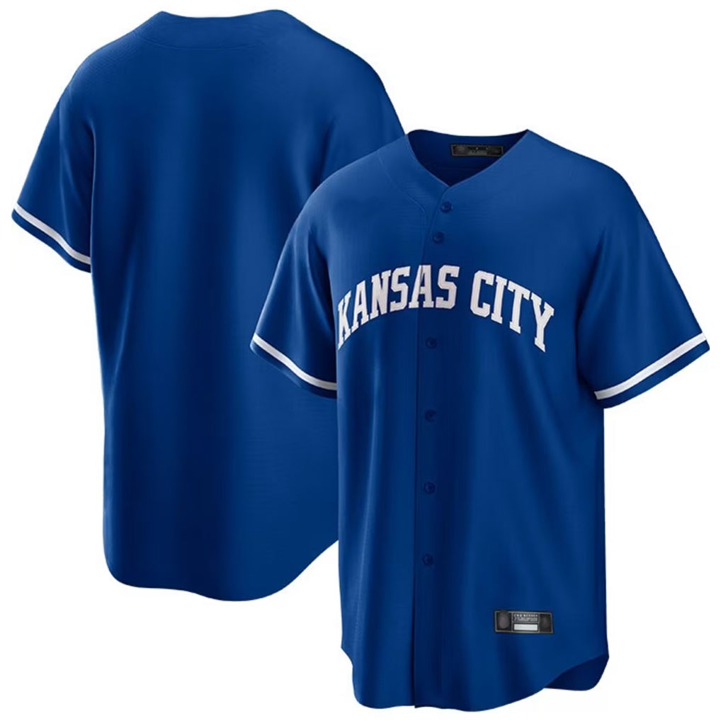 Seanshop KC.Royals Royal Game Home Blank Player Stitched Jerseys