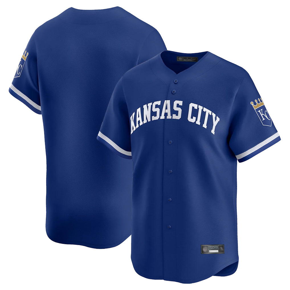 Seanshop KC.Royals Royal Limited Home Blank Player Stitched Jerseys