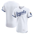 Seanshop KC.Royals White Alt Limited Elite Home Blank Player Stitched Jerseys
