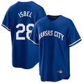 Seanshop KC.Royals #28 Kyle Isbel Player Royal Game Home Stitched Jerseys