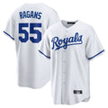 Seanshop KC.Royals #55 Cole Ragans Player White Home Game Stitched Jerseys