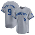 Seanshop KC.Royals #9 Vinnie Pasquantino Player Gray Limited Home Stitched Jerseys