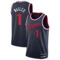 Seanshop L.Clippers #1 Keaton Wagler Navy Swingman Stitched Jerseys - Icon Edition