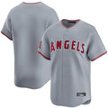 Seanshop LA.Angels Gray Home Limited Blank Player Stitched Jerseys