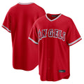 Seanshop LA.Angels Red Home Game Blank Player Stitched Jerseys