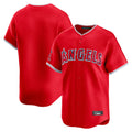Seanshop LA.Angels Red Home Limited Blank Player Stitched Jerseys