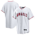 Seanshop LA.Angels White Home Game Blank Player Stitched Jerseys