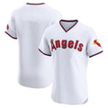 Seanshop LA.Angels White T-shirt Home Limited Elite Blank Player Stitched Jerseys
