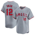 Seanshop LA.Angels #12 Jorge Soler Player Gray Home Limited Stitched Jerseys