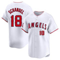 Seanshop LA.Angels #18 Nolan Schanuel Player White Limited Home Stitched Jerseys