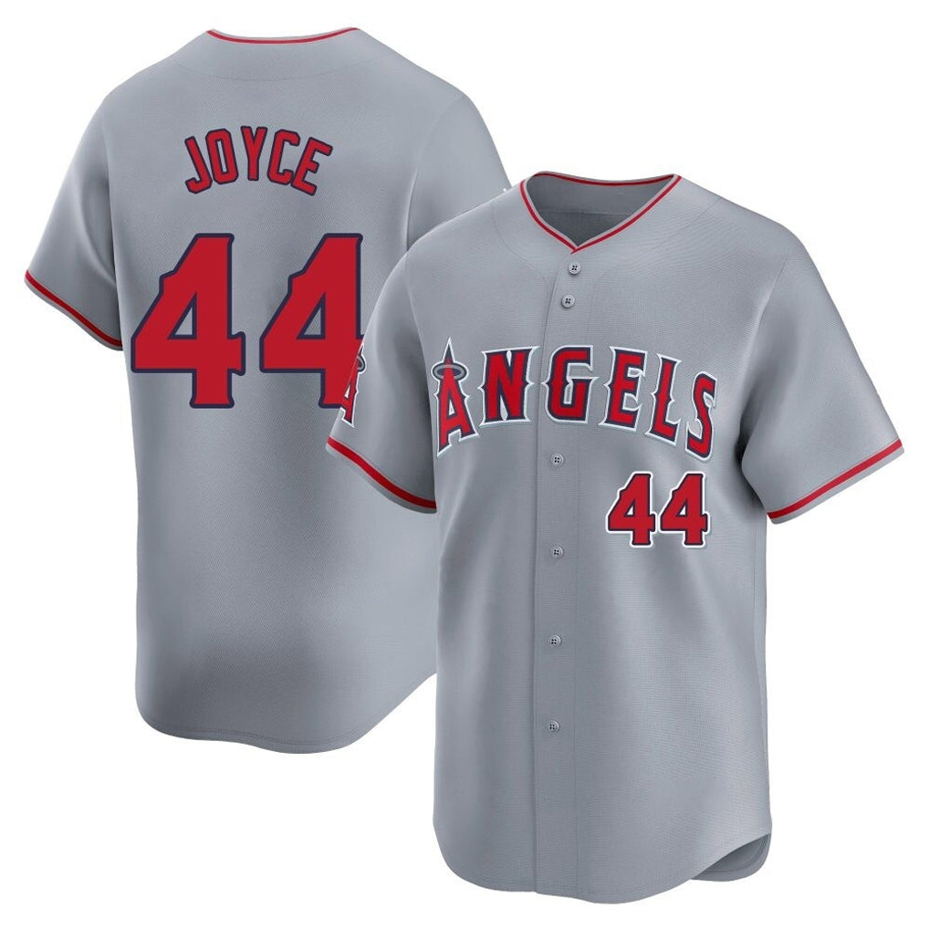 Seanshop LA.Angels #44 Ben Joyce Player Gray Home Limited Stitched Jerseys