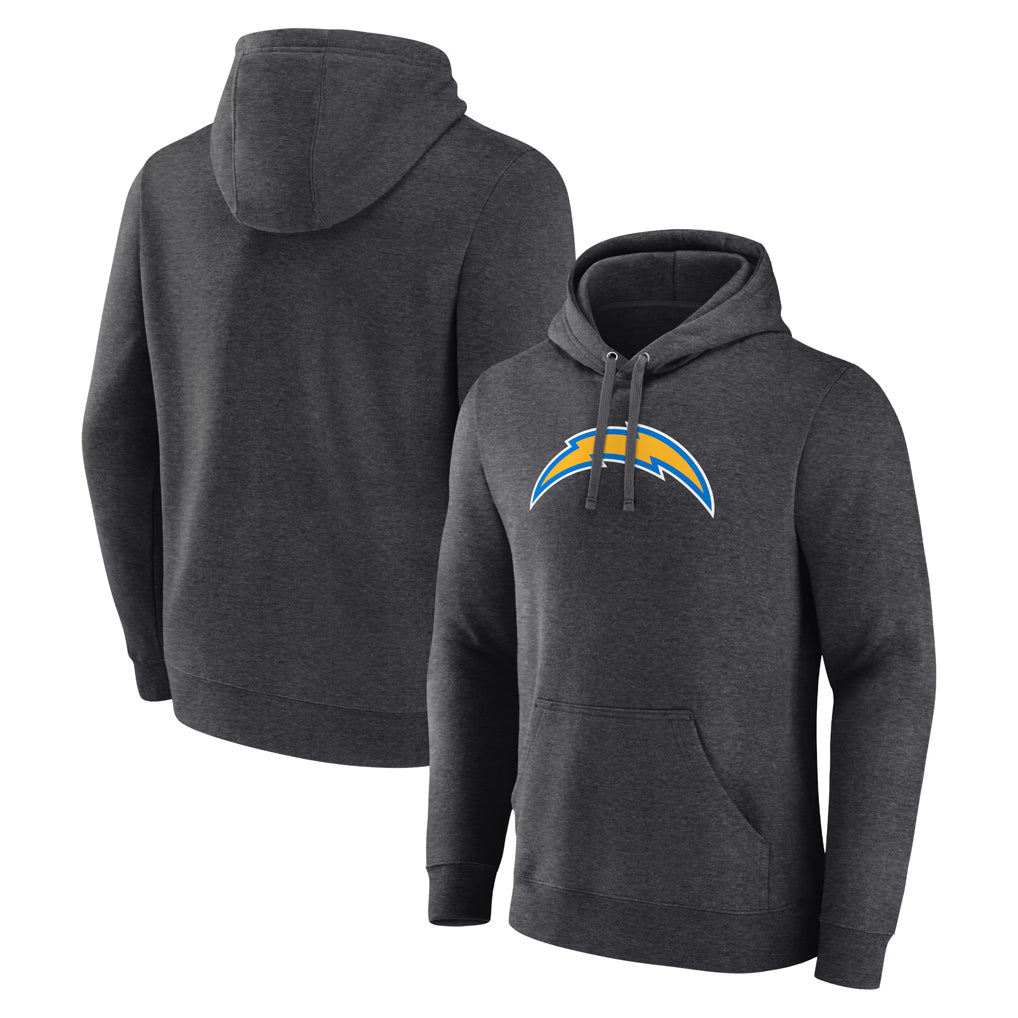 Seanshop LA.Chargers Gray Pullover Hoodies Home Game Blank Player Stitched Jerseys