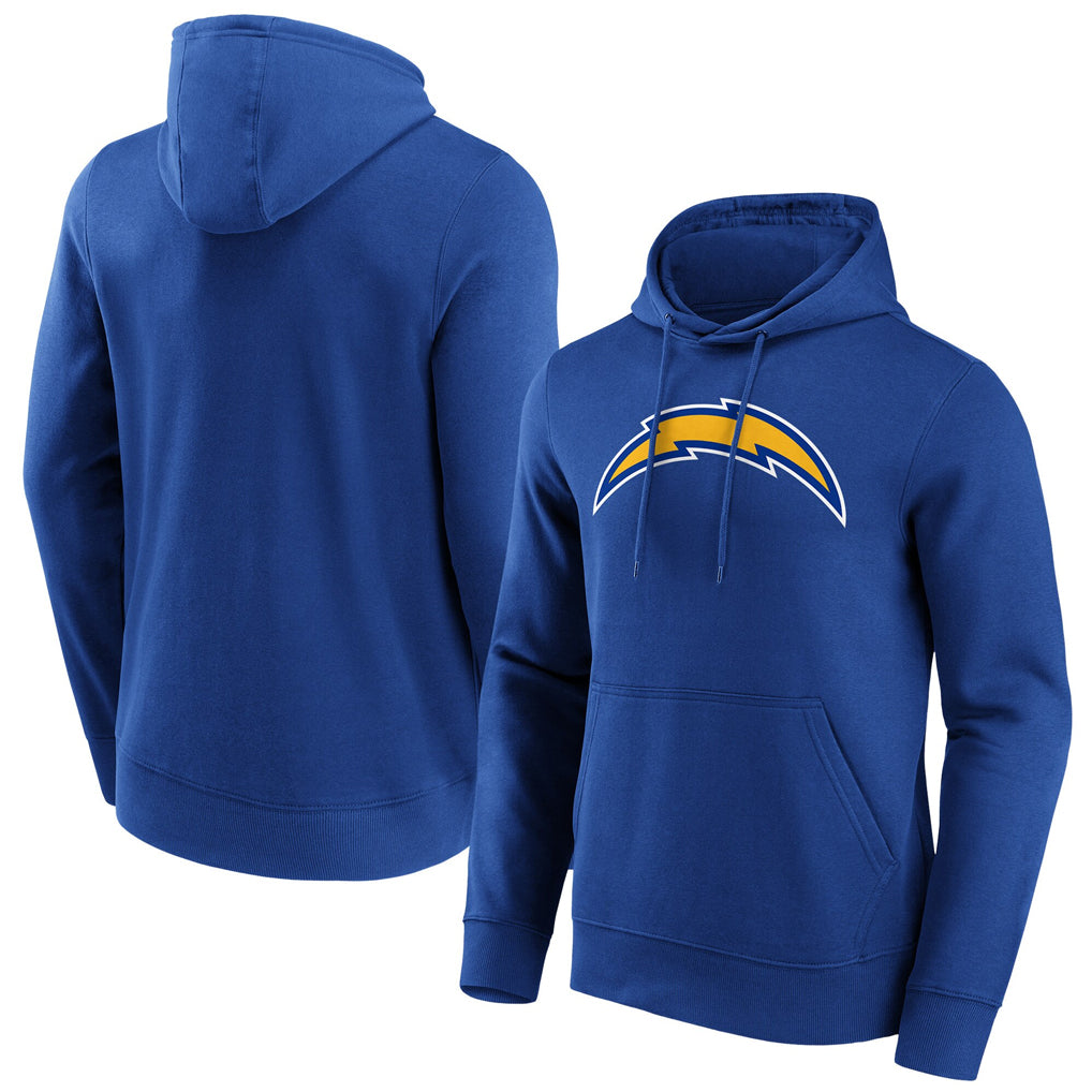 Seanshop LA.Chargers Royal LOGO Pullover Hoodies Home Game Blank Player Stitched Jerseys