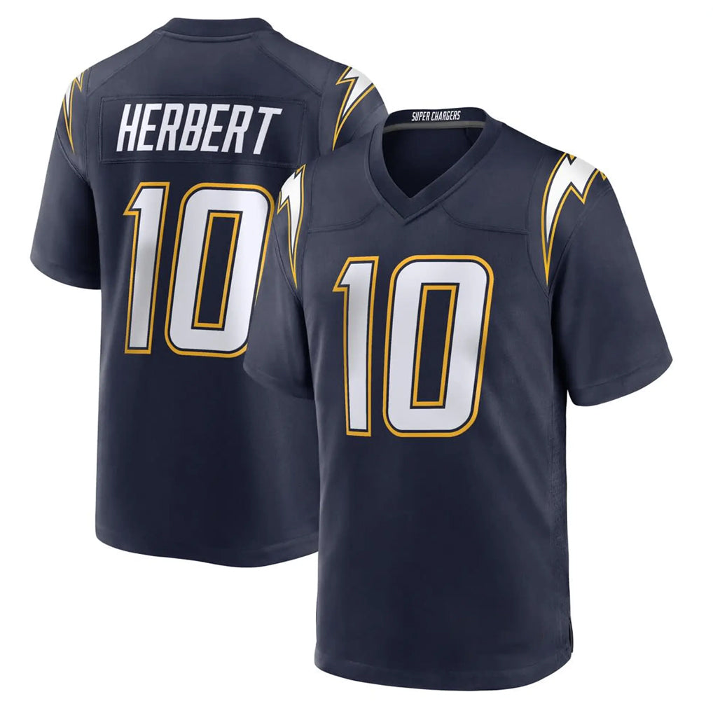 Seanshop LA.Chargers #10 Justin Herbert Player Navy Alternate Home Game Stitched Jerseys