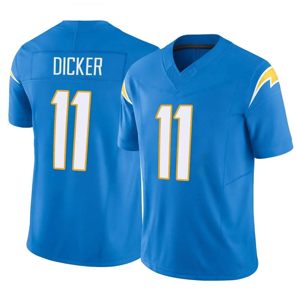 Seanshop LA.Chargers #11 Cameron Dicker Player Blue Limited Vapor F.U.S.E. Home Game Stitched Jerseys