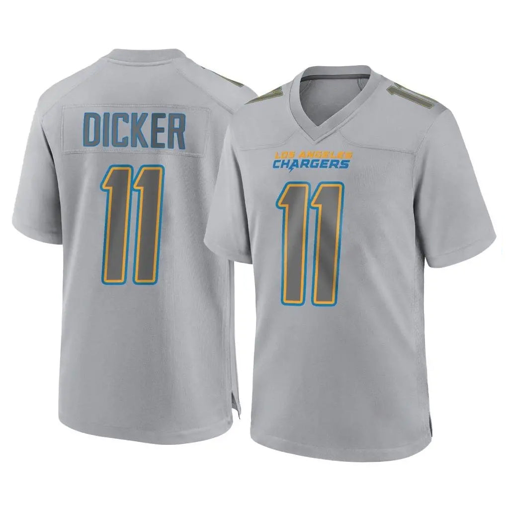 Seanshop LA.Chargers #11 Cameron Dicker Player Gray Atmosphere Fashion Home Game Stitched Jerseys
