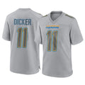 Seanshop LA.Chargers #11 Cameron Dicker Player Gray Atmosphere Fashion Home Game Stitched Jerseys