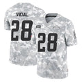 Seanshop LA.Chargers #28 Kimani Vidal Player Arctic Camo Salute To Service Limited Game Stitched Jerseys